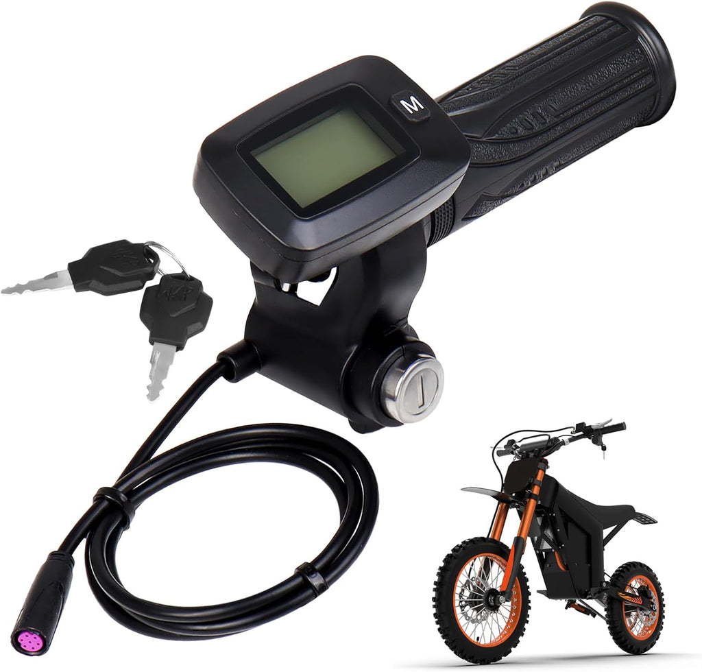 Ebike Speedometer Throttle,with M Button Version Integrated Display Throttle