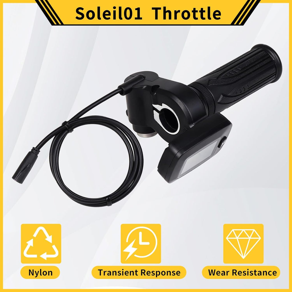 Ebike Speedometer Throttle,with M Button Version Integrated Display Throttle