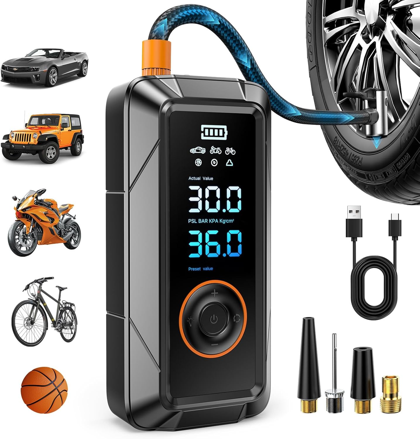 Tire Inflator Portable Air Compressor